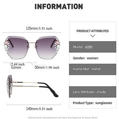 Rhinestone Gradient Sunglasses UV400 Beach Party Shades