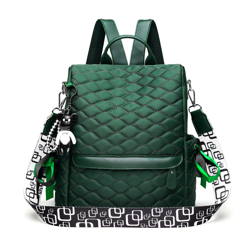 Quilted Anti Theft Large Capacity Preppy Backpack