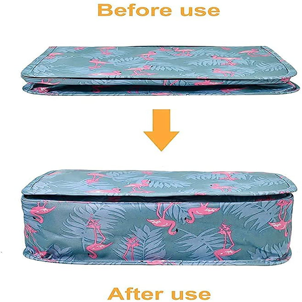 Portable Hanging Hook Cosmetic Bag Nylon Zipper Makeup Pouch