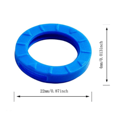 32pcs Colorful Key Cover Soft Silicone Key Ring Elastic ID Ring