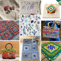 Wooden Crochet Blocking Board Kit with Pins & Tools