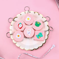Random Cartoon Mini Tape Measure, Portable Soft Ruler for Bust Waist Measurement