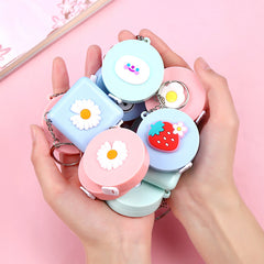 Random Cartoon Mini Tape Measure, Portable Soft Ruler for Bust Waist Measurement