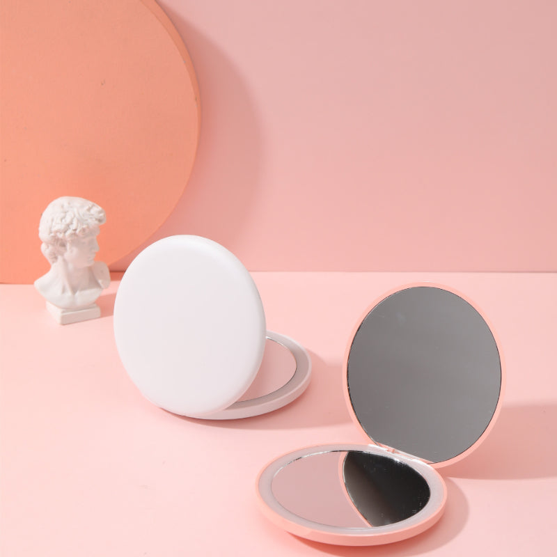 Mini LED Makeup Mirror - Double Sided Folding and Light - Travel Size