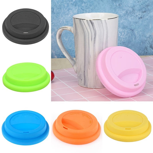 Silicone Spill Proof Drinking Lids for Coffee Cups Reusable Coffee Mug Covers