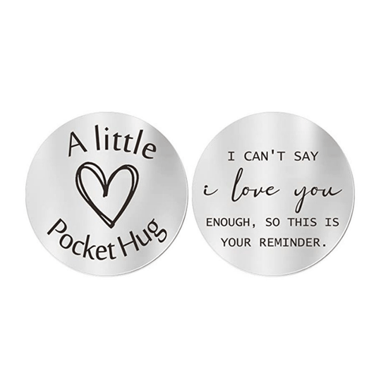 Pocket Hug Token I Love You Long Distance Keychain