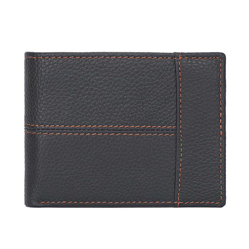 Men's Vintage Leather Short Wallet with Card Slots