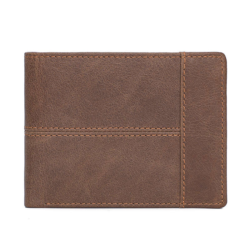 Men's Vintage Leather Short Wallet with Card Slots