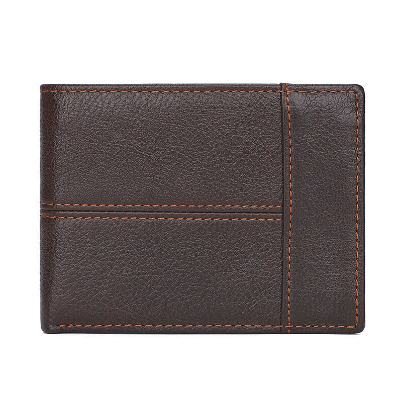 Men's Vintage Leather Short Wallet with Card Slots