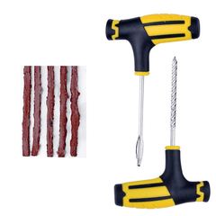 Tubeless Tyre Puncture Repair Kit Tool Set Bike Motorcycle Tire Repair