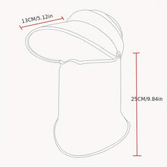 UV Protection Sun Hat with Detachable Mask & Neck Gaiter
