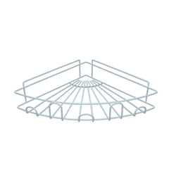 Shower Shelf With Hooks Triangle Corner Storage Drain Rack
