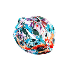 Boho Printed Headband Knotted Hair Wrap Sweat Absorbing Elastic Hair Scarf