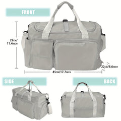 Large Capacity Gym Bag Portable Duffle Carry On Weekender Travel Bag