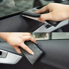 2pcs Car Interior Microfiber Towel Wax Sponge