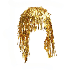 Flame Retardant Rain Silk Curtain Wig Props Colorful Hat