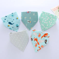 Double Cotton Baby Bib Triangle Feeding Smock