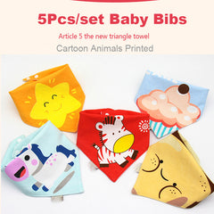 Double Cotton Baby Bib Triangle Feeding Smock