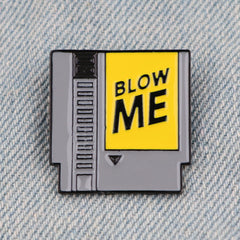 Retro Letter Enamel Pin Brooch Lapel Pin Shirt Bag Funny Badge Jewelry
