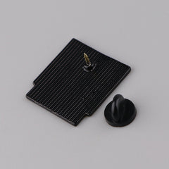 Retro Letter Enamel Pin Brooch Lapel Pin Shirt Bag Funny Badge Jewelry