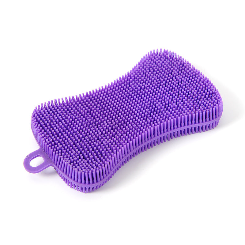 1pc Silicone Sponge Dish Sponge Cleaning Sponge Dish Washing Kitchen Gadgets