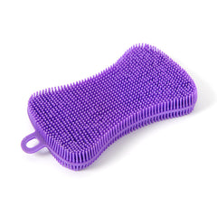 1pc Silicone Sponge Dish Sponge Cleaning Sponge Dish Washing Kitchen Gadgets