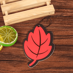 Car Air Freshener Tea Paper Vanilla Scent Fragrance Leaf Shape