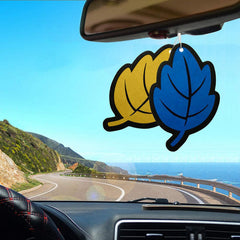 Car Air Freshener Tea Paper Vanilla Scent Fragrance Leaf Shape