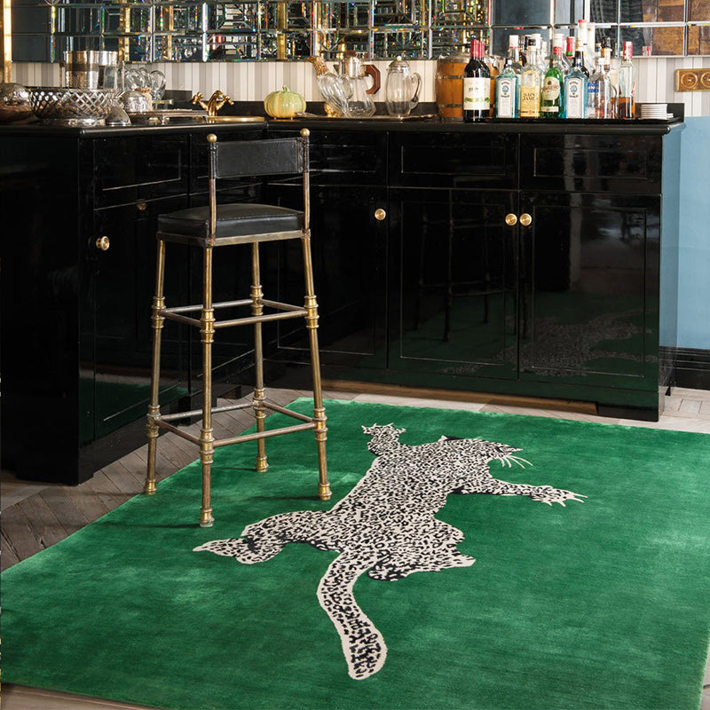 Leopard Print Rug European Style Carpets Fluffy Soft Large Area Carpet