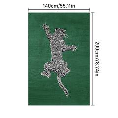 Leopard Print Rug European Style Carpets Fluffy Soft Large Area Carpet