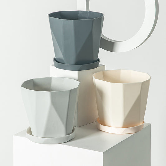 Nordic Style Resin Flower Pot for Green Plants