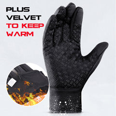 Winter Waterproof Non-slip Warm Men's Gloves For Fishing Driving