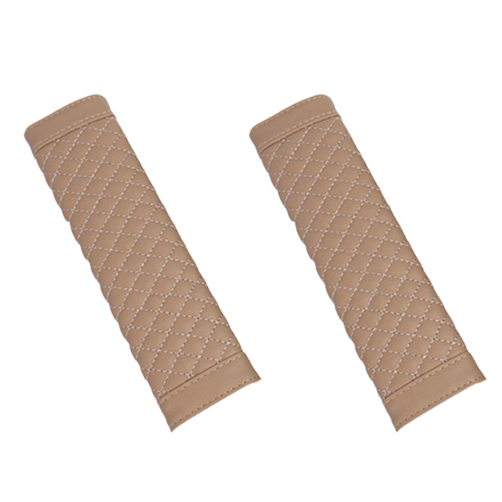 Stylish Car Safety Seat Belt Faux Leather Shoulder Strap Pad Cover