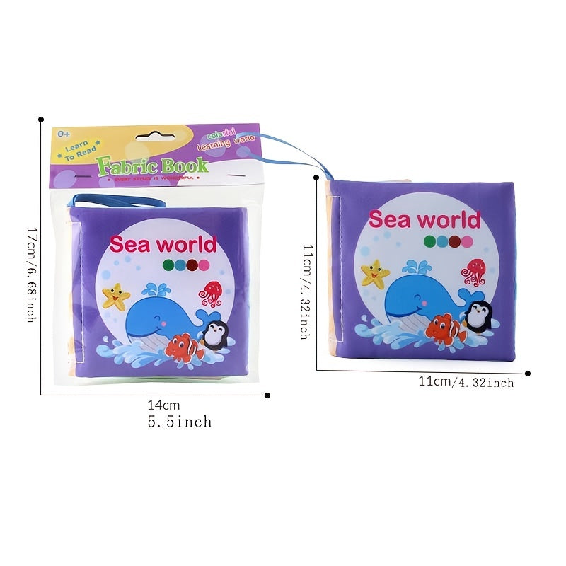 5 Pack Soft Cloth Baby Learning Books