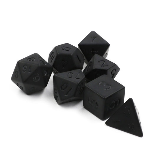 7pcs Frosted Digital Dice Set for Tabletop RPG