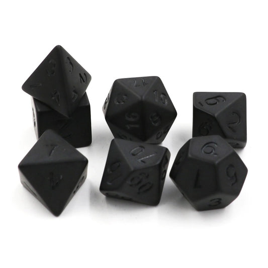 7pcs Frosted Digital Dice Set for Tabletop RPG