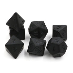 7pcs Frosted Digital Dice Set for Tabletop RPG
