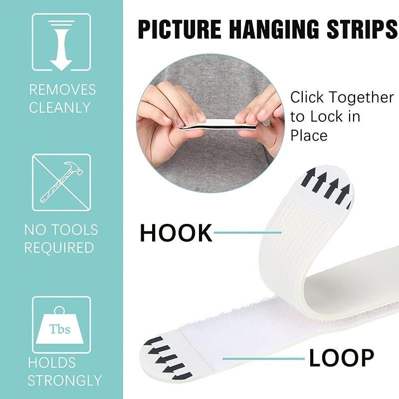12pcs Hanging Non-marking Magic Button Removable Glue Magic Tape Nail