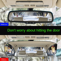 Car Wide Field Rearview Mirror Curved Baby Mirror for SUV Truck Van