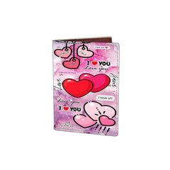 Cartoon Anime Print Passport Sleeve Waterproof Document Holder Bifold