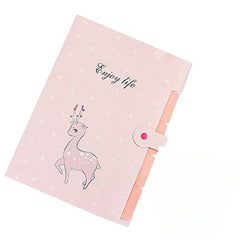 Cartoon Organ Bag Student Girls Layer Organizer Folder Large Capacity
