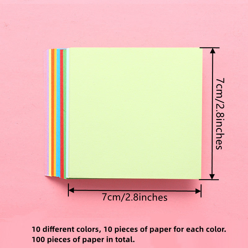 100sheets Colorful Origami Paper Cutting Paper Copy Paper Creative DIY Solid Pap
