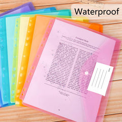 12pcs A4 Binder Pocket with Label for Organization