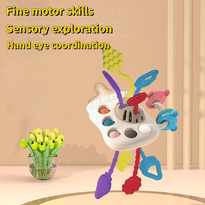 6-in-1 Montessori Toys For Babies - Finger Grasping Exerciser