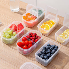 Refrigerator Storage Box Multiple Compartments