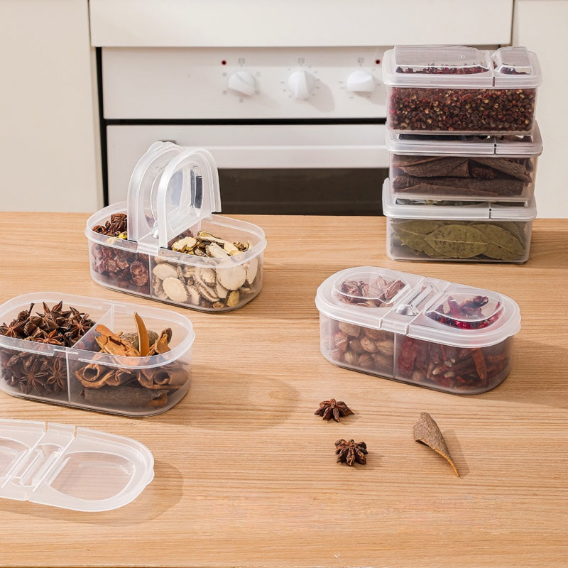 Refrigerator Storage Box Multiple Compartments