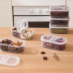 Refrigerator Storage Box Multiple Compartments