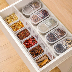 Refrigerator Storage Box Multiple Compartments