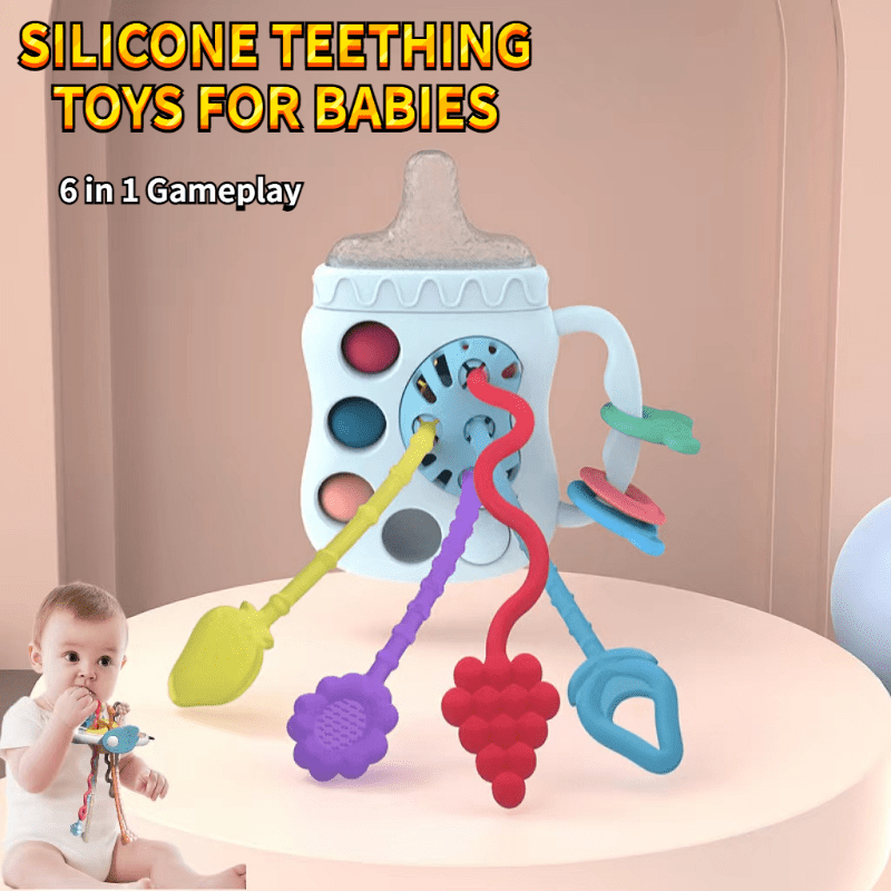 6 in 1 Montessori Baby Toys 6-12 Months Finger Grasping Exercise
