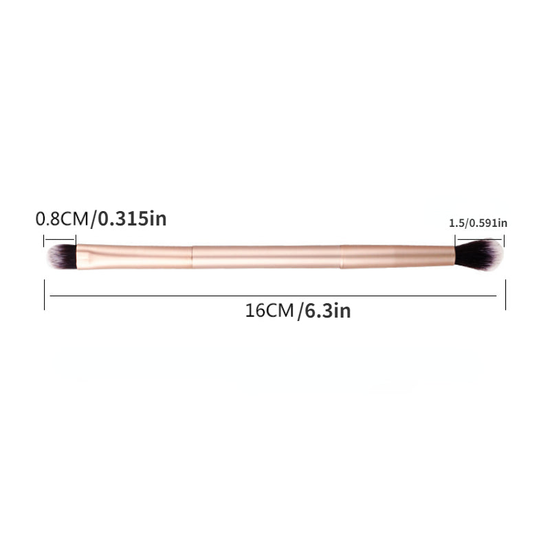 Double Head Makeup Brush Eyeshadow & Nose Shadow Blending Brush